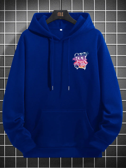 Men's Cartoon Bear Hoodie