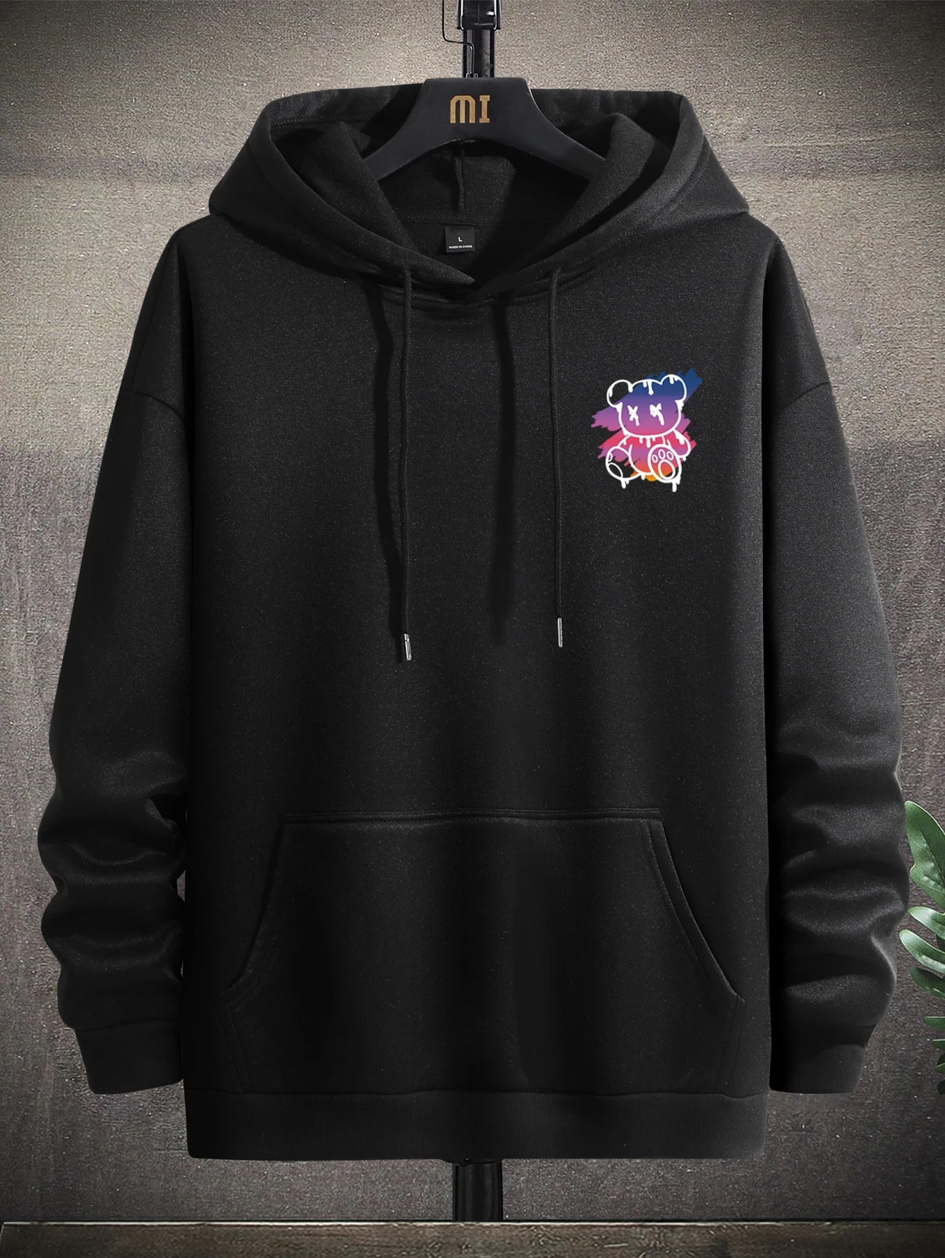Men's Cartoon Bear Hoodie