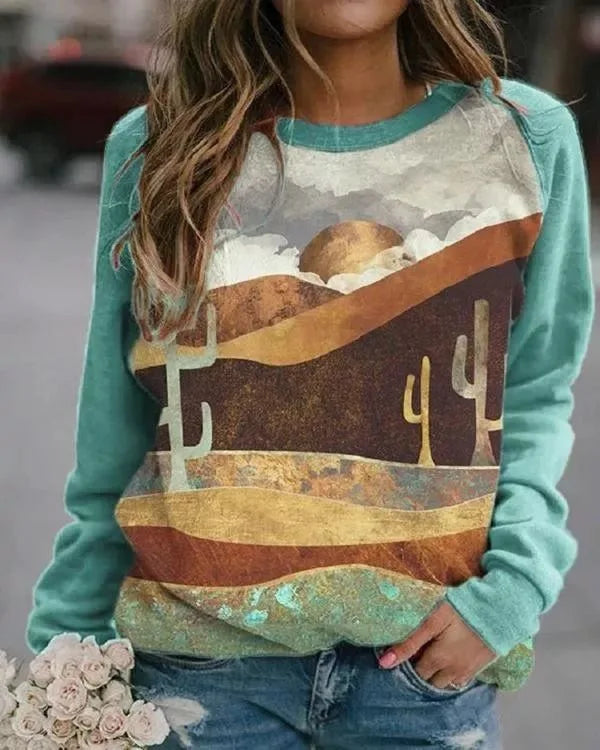 Women's Sweatshirts Forest Trees 3D