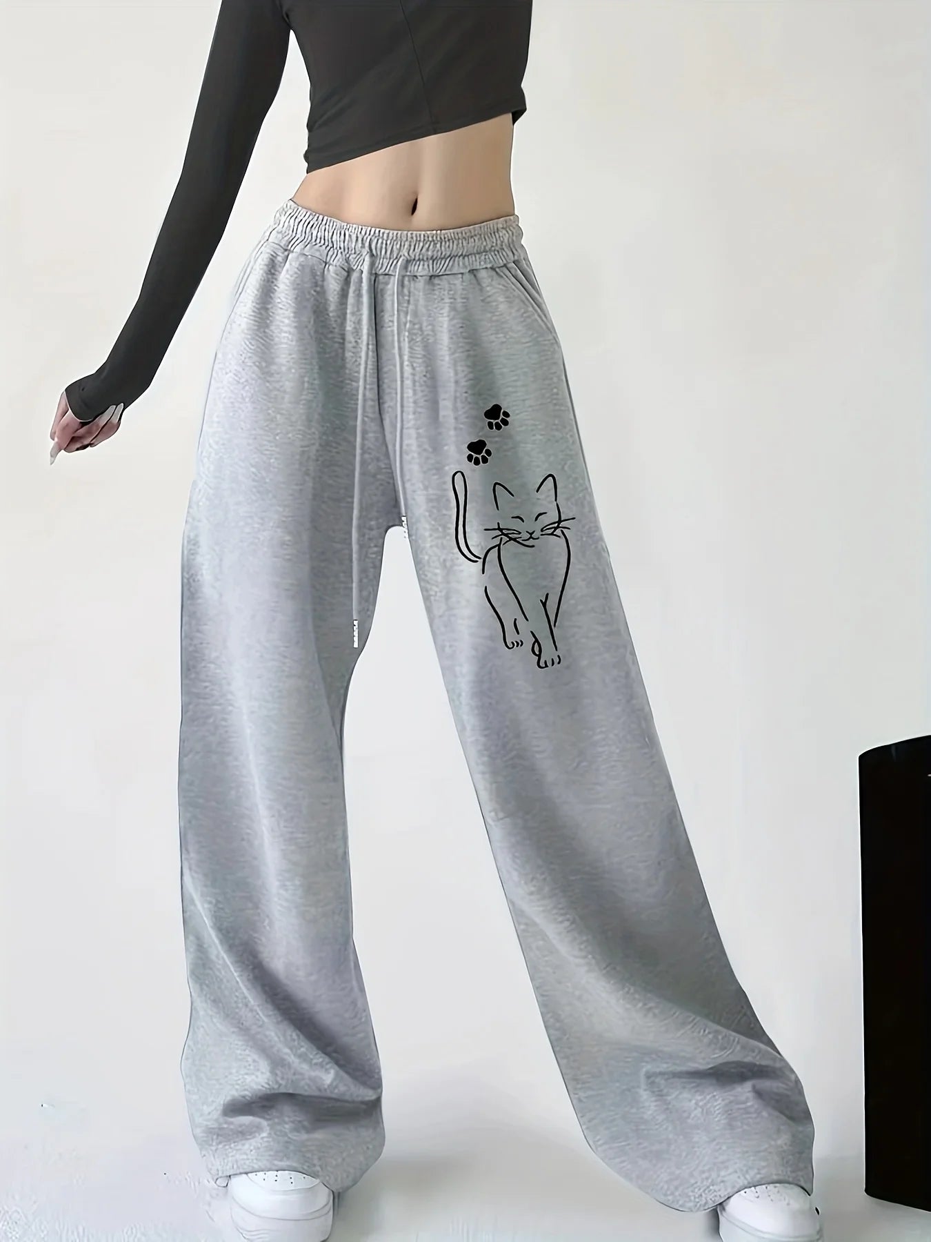 Women's Cat Print Pants