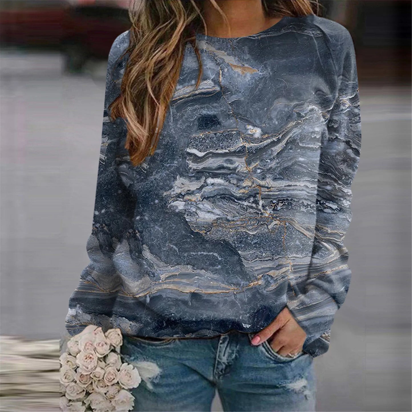 Women's Sweatshirts Forest Trees 3D