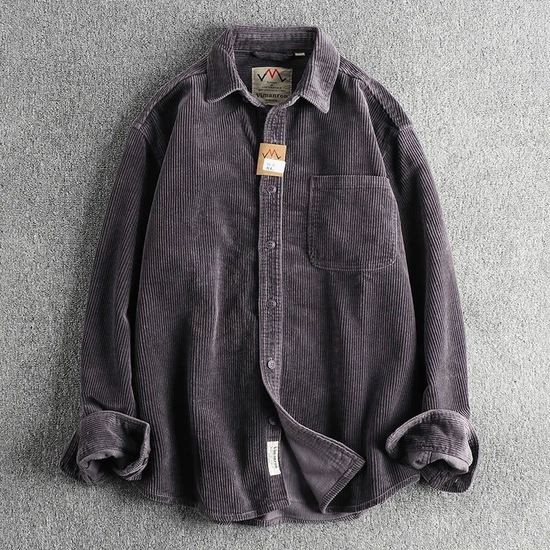 Men's Cotton Velvet Shirt