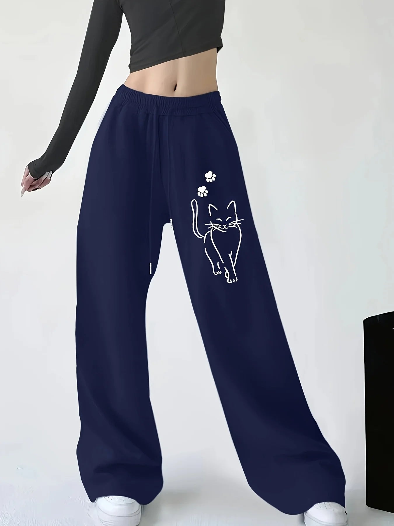 Women's Cat Print Pants