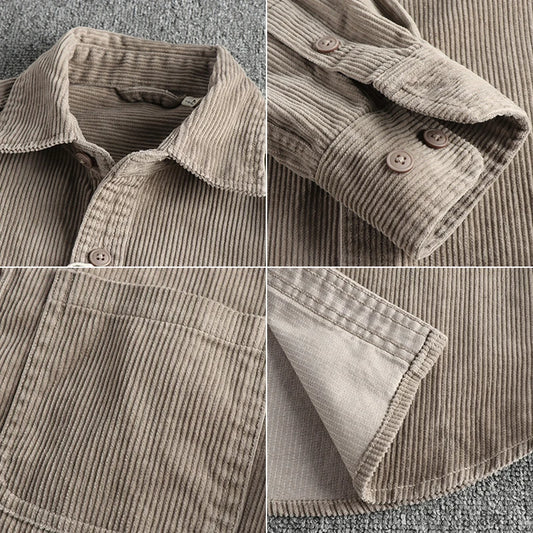 Men's Cotton Velvet Shirt